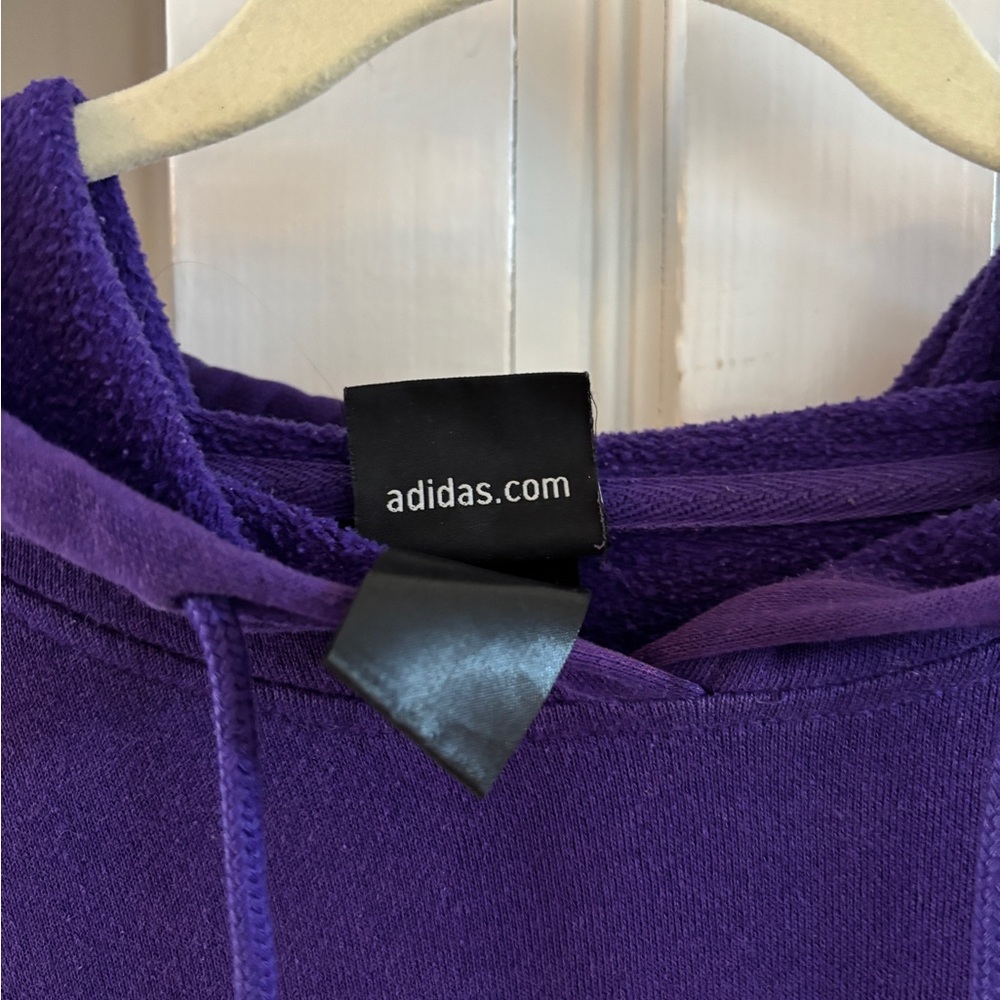LA Lakers Hoodie by Adidas L, women’s XL purple, embroidered Lakers logo - Picture 3 of 6